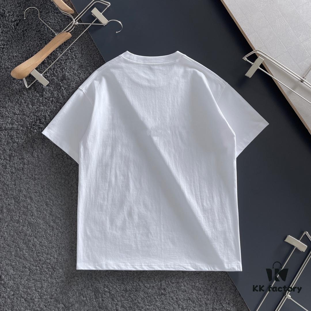 Hermes 2025 Latest Print Short Sleeve T-Shirt, High-Quality Cabinet Original Order, Top-Grade Craftsmanship with Imported Fabric
