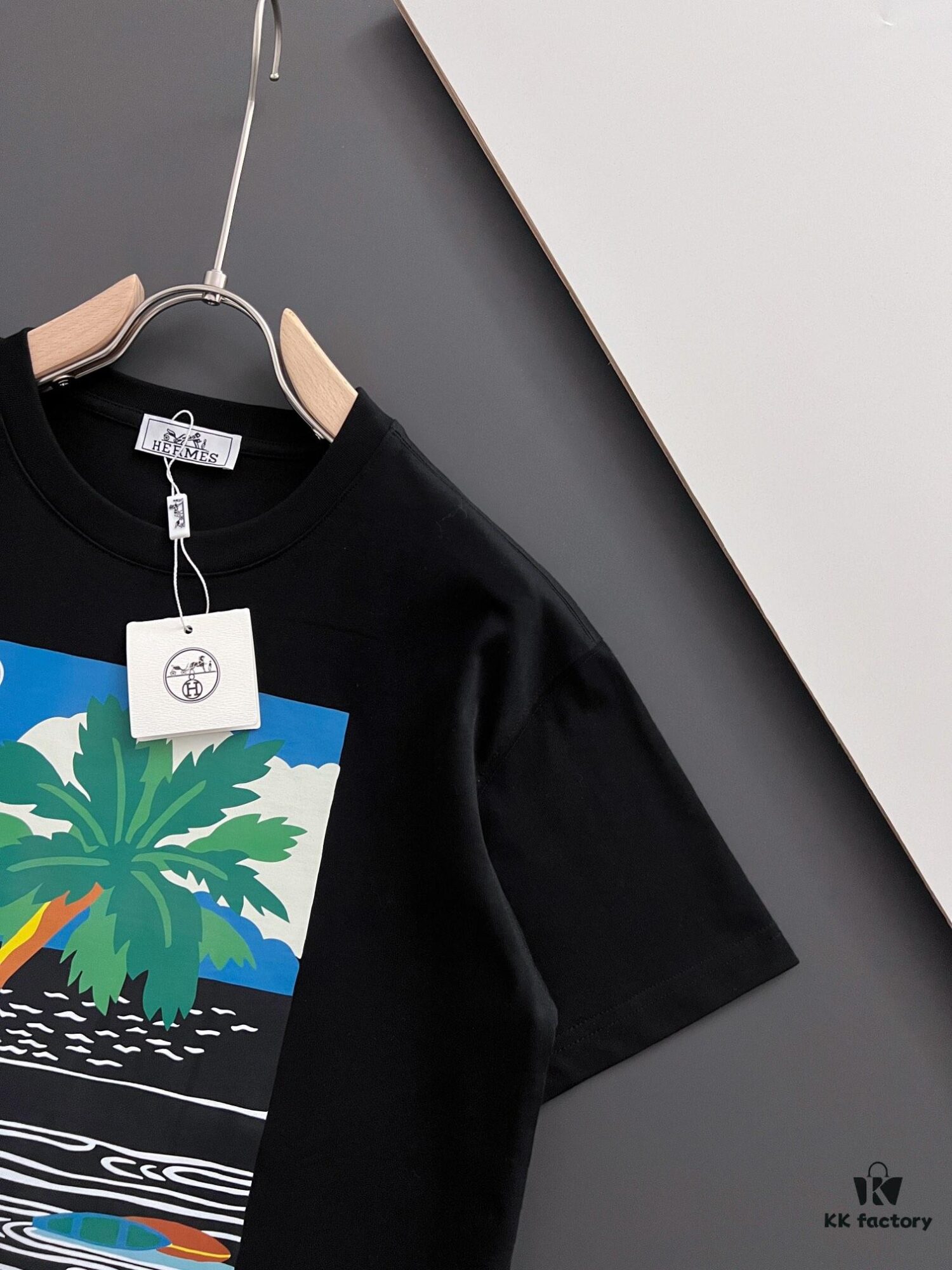 Hermes 2025 Latest Print Short Sleeve T-Shirt, High-Quality Cabinet Original Order Top, Premium Craftsmanship with Imported Fabric