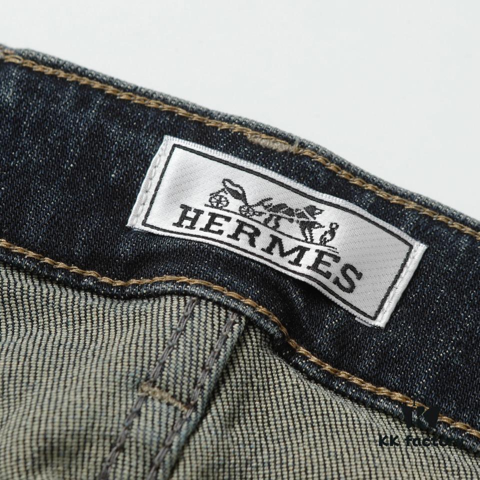 Hermès Craftsmanship Jeans - Latest Bestseller, Original Order Premium Washed Casual Jeans with Imported Elastic Fabric