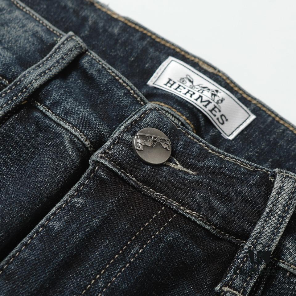 Hermès Craftsmanship Jeans - Latest Bestseller, Original Order Premium Washed Casual Jeans with Imported Elastic Fabric