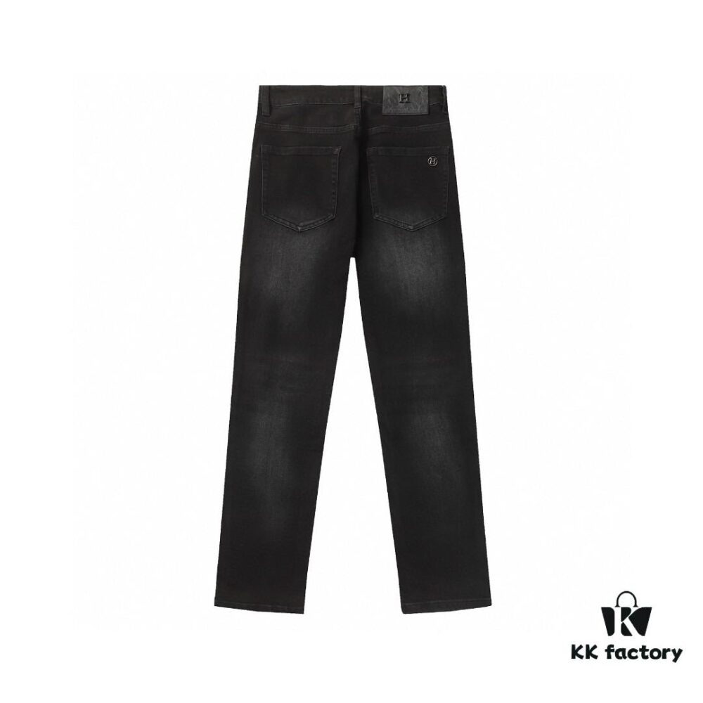 Hermes 2024 New Arrival Denim Jeans - Premium Quality, Soft Heavy Washed Turkish Cotton, Straight Fit Luxury Casual Trousers