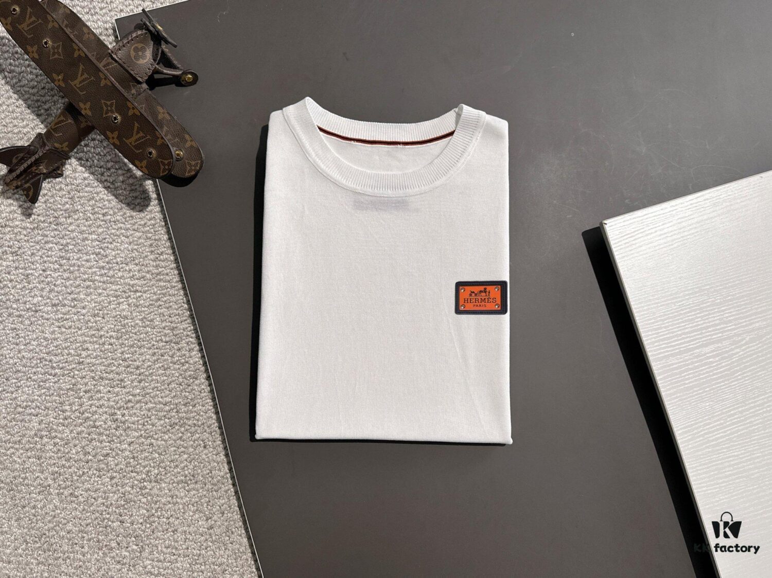 High-Quality Hermès 2025 Spring/Summer New Men's Round Neck Short-Sleeve T-Shirt