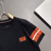 Hermès 2025 Spring/Summer New Men's Round Neck Short-Sleeve T-Shirt, High-Quality Combed Cotton Knit Fabric with Embroidered Logo