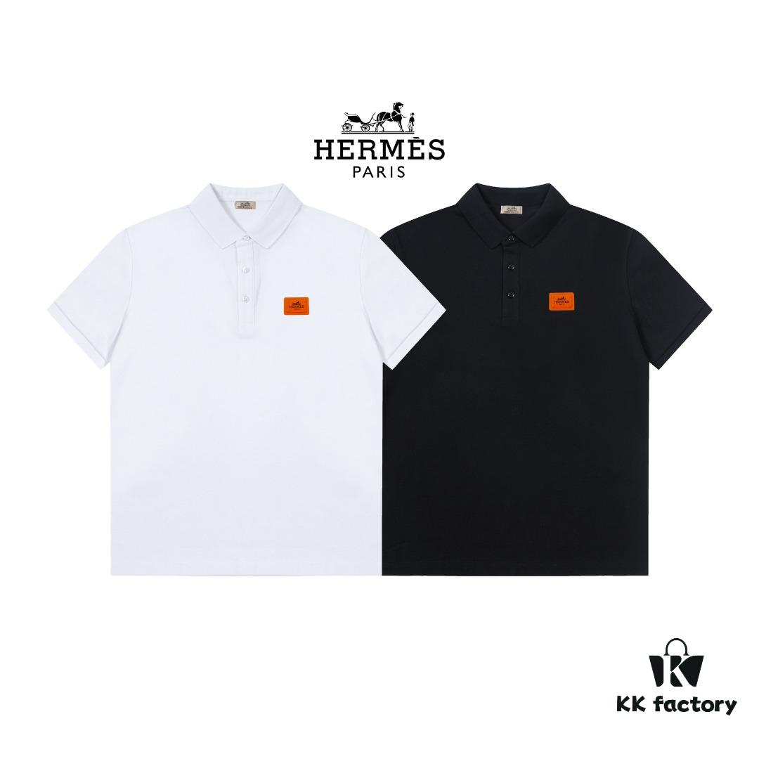 Hermes Classic Logo Elegant Polo Shirt