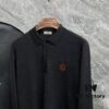 Hermes Men's Latest Casual Polo Collar Wool Pullover