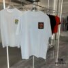 Hermes 2025 Spring Collection Short Sleeve T-Shirt with Handcrafted Logo at Chest