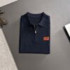 High-Quality Hermès 2025 Spring/Summer New Men's Collared Short-Sleeve T-Shirt