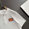 High-Quality Hermès 2025 Spring/Summer New Men's Notched Short-Sleeve T-Shirt