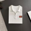 High-Quality Hermès 2025 Spring/Summer New Men's Notched Short-Sleeve T-Shirt