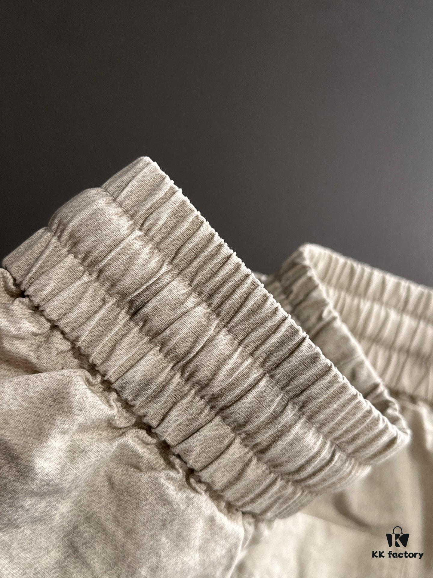 Hermes 2025 Spring/Summer New Elastic Waist Casual Pants, Lightweight Custom Fabric from Boutique, Breathable and Highly Comfortable, Exquisite Details, Brand-Inspired Design Concept Reflecting High Quality, Soft and Delicate Touch, Leisure Cut with Excellent Fit