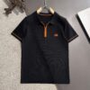 High-Quality Hermès 2025 Spring/Summer New Men's Collared Short-Sleeve T-Shirt