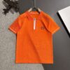 High-Quality Hermès 2025 Spring/Summer New Men's Notched Short-Sleeve T-Shirt