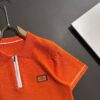 High-Quality Hermès 2025 Spring/Summer New Men's Notched Short-Sleeve T-Shirt
