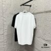 Hermes 2025 Spring/Summer New Arrival Building Block Horse Print Custom Double Gauze Plain Cotton Short Sleeve T-Shirt Unisex