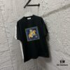 Hermes-inspired 2025 Spring/Summer New Arrival Classic Totem Block Horse Print Custom Double Gauze Plain Weave 100% Cotton Short Sleeve T-Shirt Unisex
