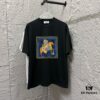 Hermes-inspired 2025 Spring/Summer New Arrival Classic Totem Block Horse Print Custom Double Gauze Plain Weave 100% Cotton Short Sleeve T-Shirt Unisex