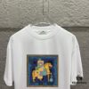 Hermès Inspired 2025 Spring/Summer New Arrival Classic Totem Building Block Horse Print Custom Double Gauze Plain Weave 100% Cotton Short Sleeve T-Shirt Unisex