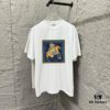 Hermès Inspired 2025 Spring/Summer New Arrival Classic Totem Building Block Horse Print Custom Double Gauze Plain Weave 100% Cotton Short Sleeve T-Shirt Unisex