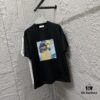 Hermes 2025 Spring/Summer New Arrival Sky Sea Freedom Ship Print Custom Double Gauze Plain Cotton Short Sleeve T-Shirt Unisex