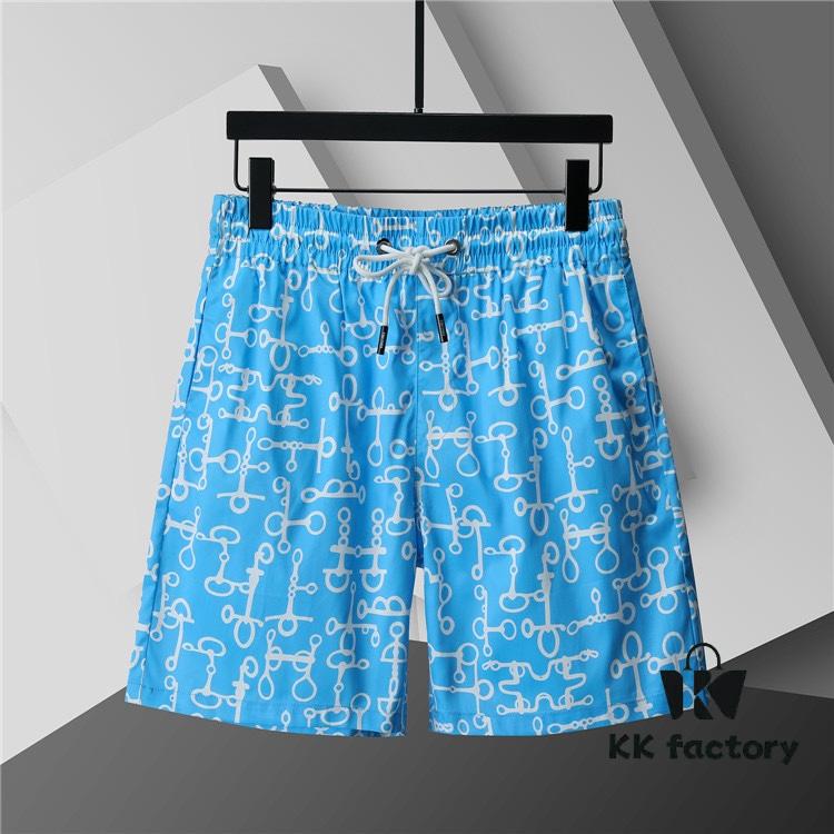 2025 Spring and Summer New Arrival T-Shirt, Men's Crew Neck Classic Logo Beach Shorts Made from Imported Custom Fabric, High-End Quality Exuding Luxury