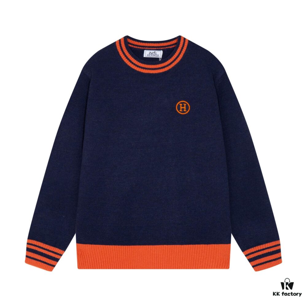 Hermes HERMES Full-Print Double G Jacquard Round-Neck Sweater