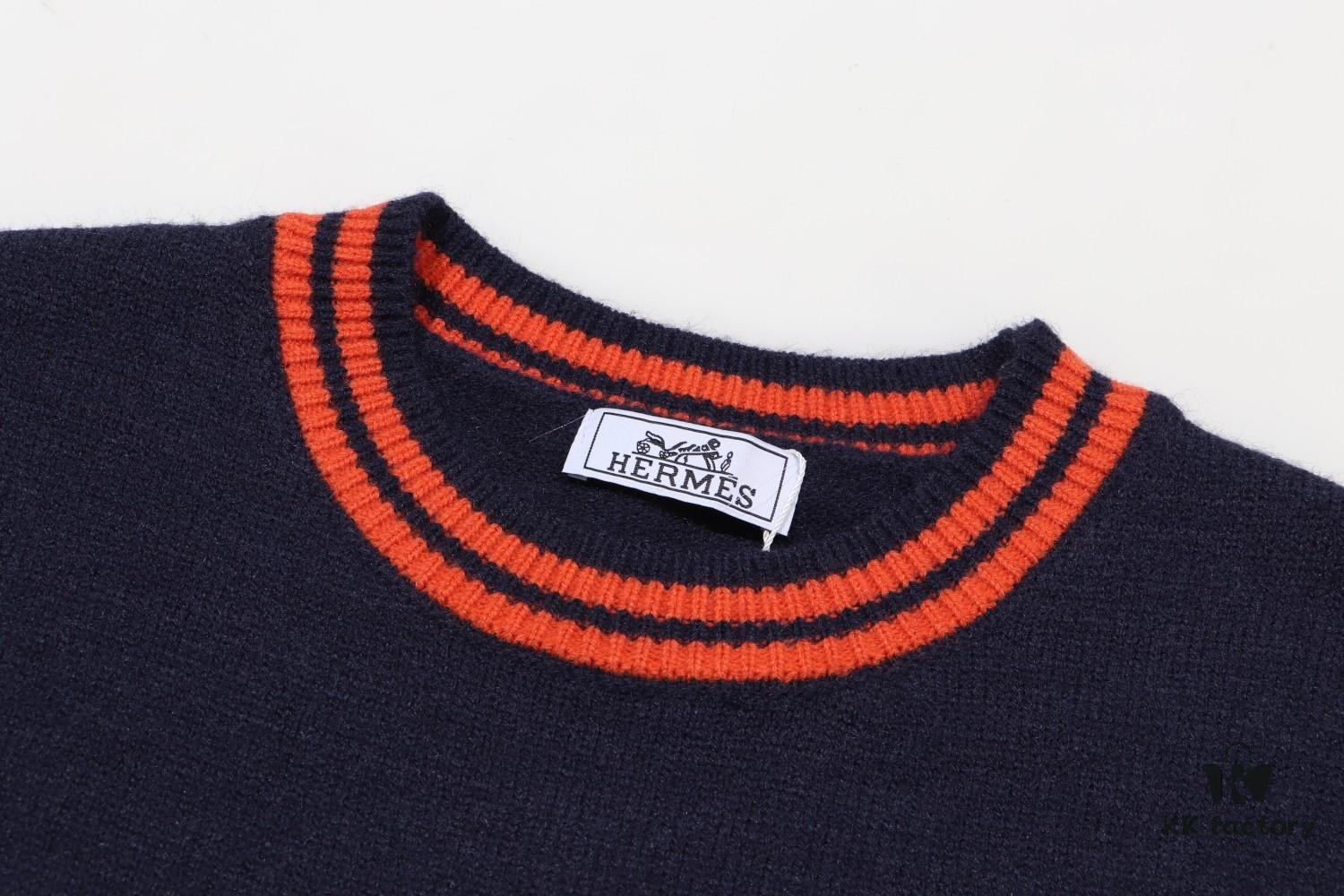 Hermes HERMES Full-Print Double G Jacquard Round-Neck Sweater