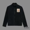Hermès (Complete Three Labels) 2024 Autumn-Winter Men's Cardigan Turtleneck Jacket, Imported Double-Sided Fleece Fabric