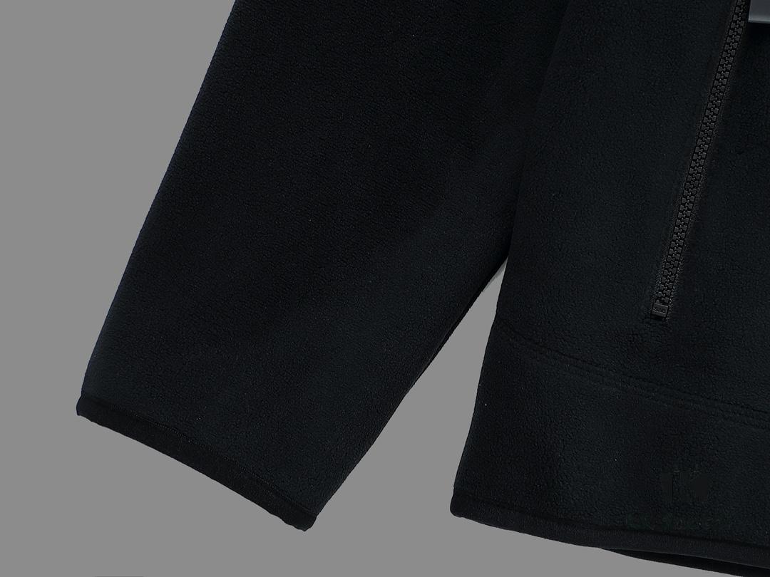 Hermes (Complete Three Labels) 2024 Autumn/Winter Men's Cardigan Turtleneck Jacket, Imported Double-Sided Fleece Fabric