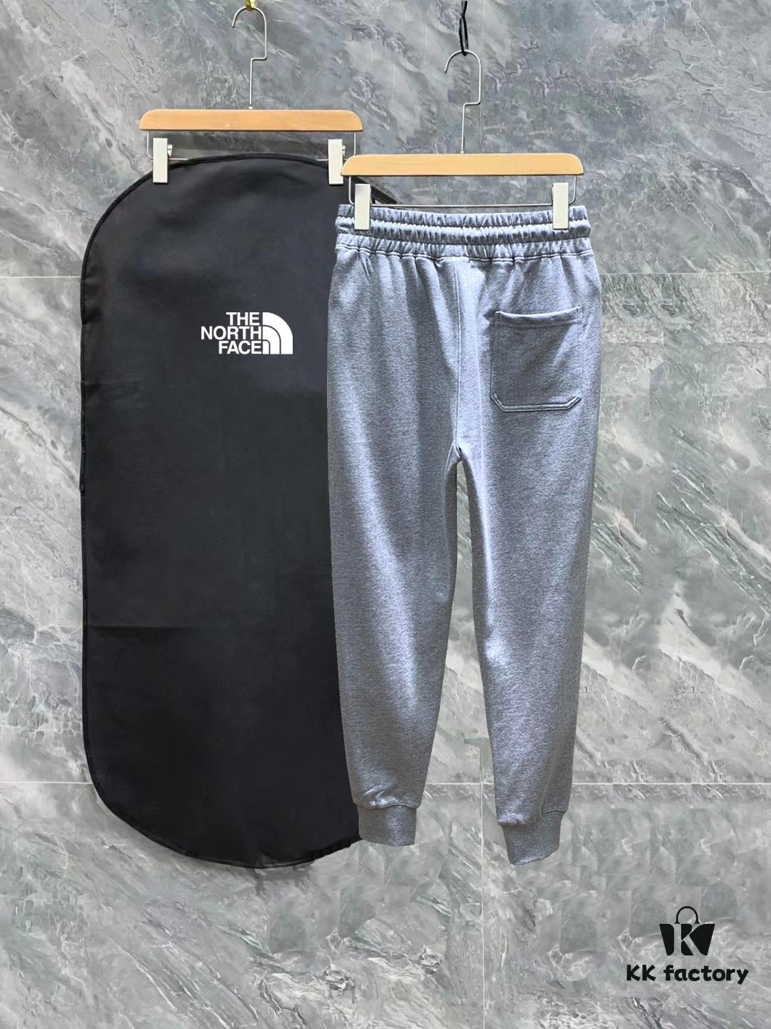 The North Face SS Collection Slim Fit Premium Logo Athletic Pants, 360g High-Quality Fabric, Minimalist Design, Factory Direct Export