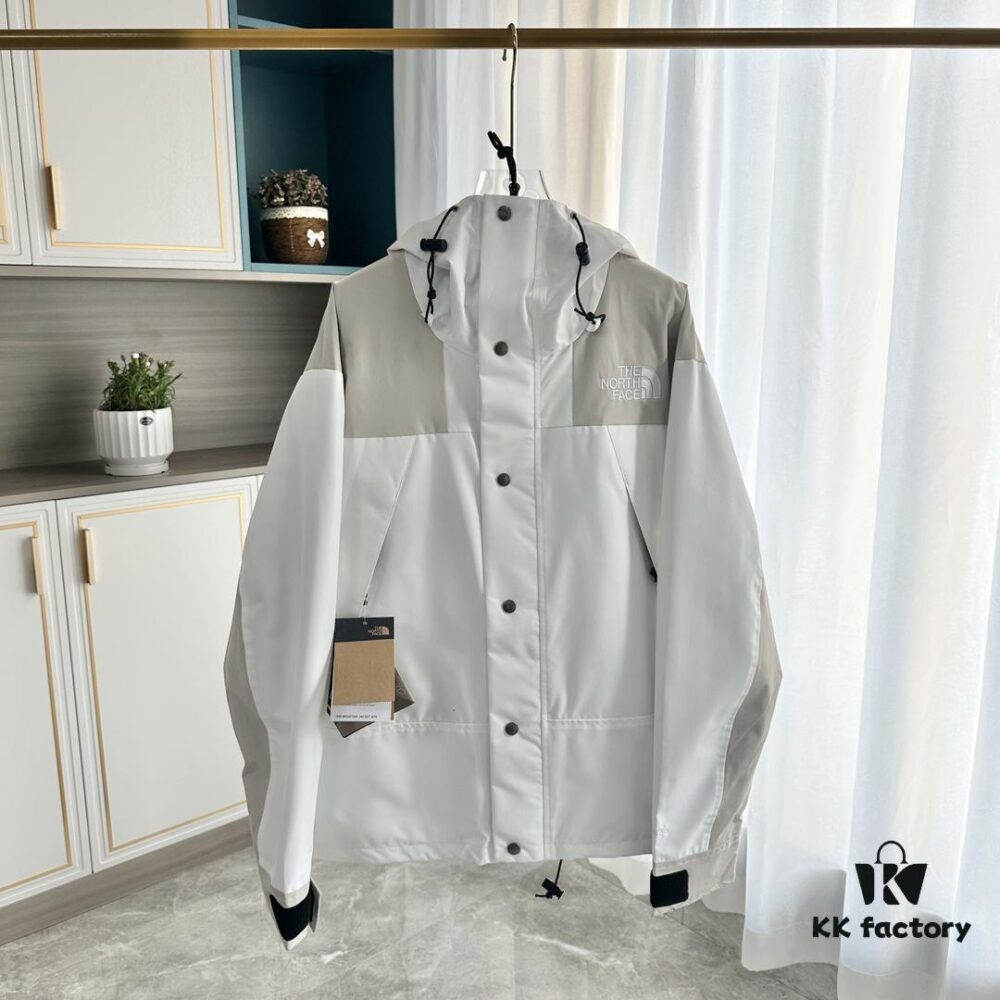 Premium Original The North Face 1990 Gore-Tex Two-Tone White Classic Waterproof Jacket