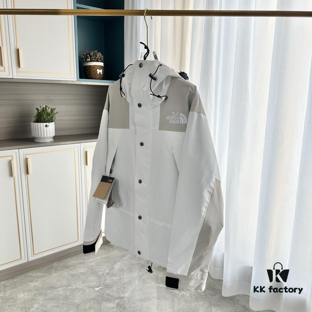 Premium Original The North Face 1990 Gore-Tex Two-Tone White Classic Waterproof Jacket