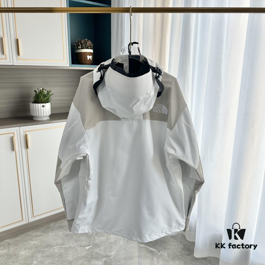 Premium Original The North Face 1990 Gore-Tex Two-Tone White Classic Waterproof Jacket