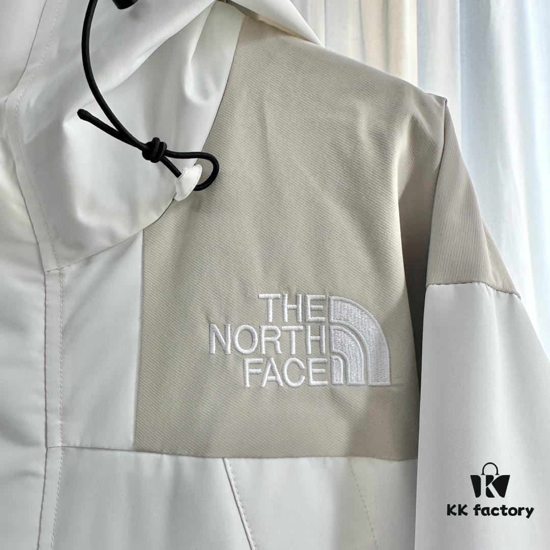 Premium Original The North Face 1990 Gore-Tex Two-Tone White Classic Waterproof Jacket