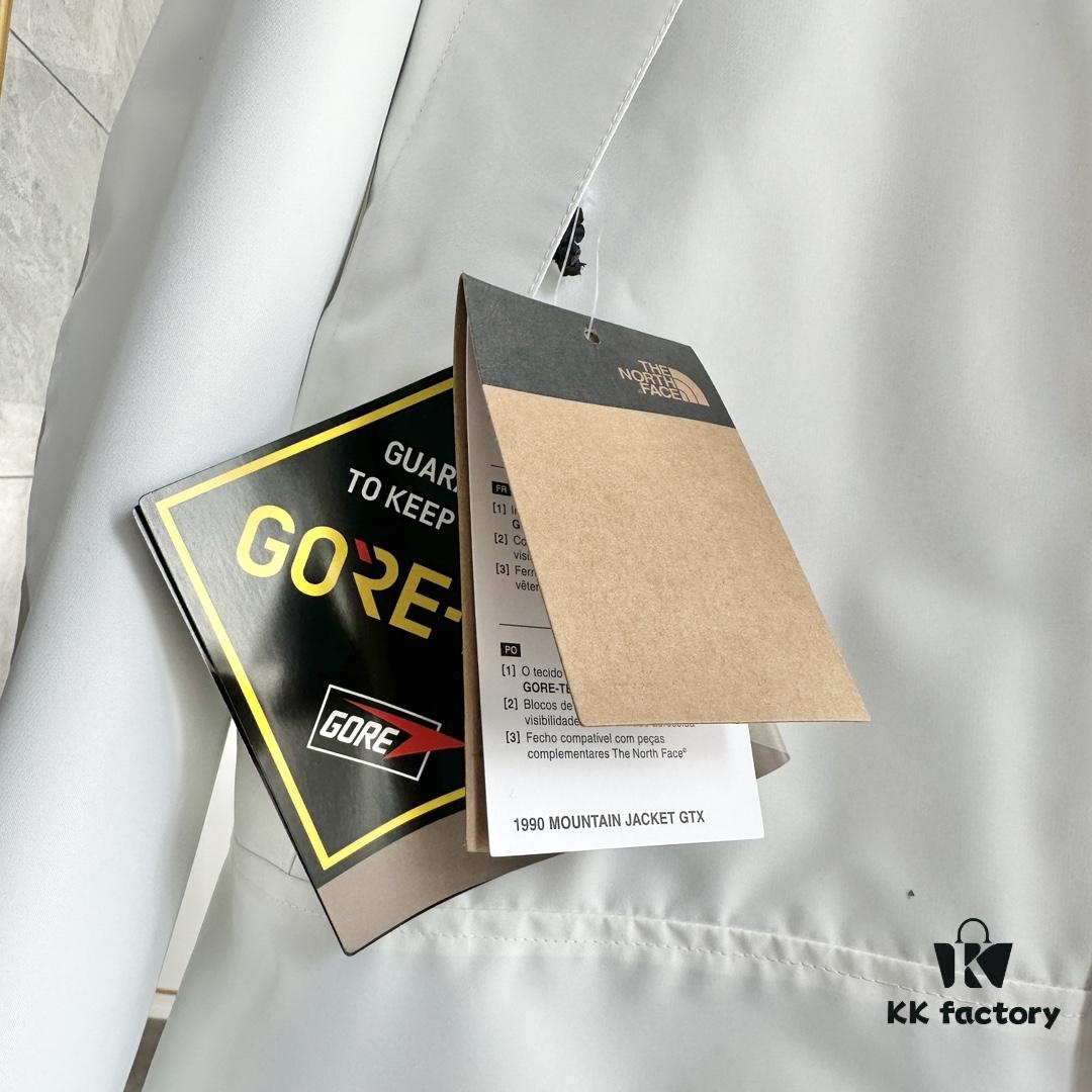 Premium Original The North Face 1990 Gore-Tex Two-Tone White Classic Waterproof Jacket