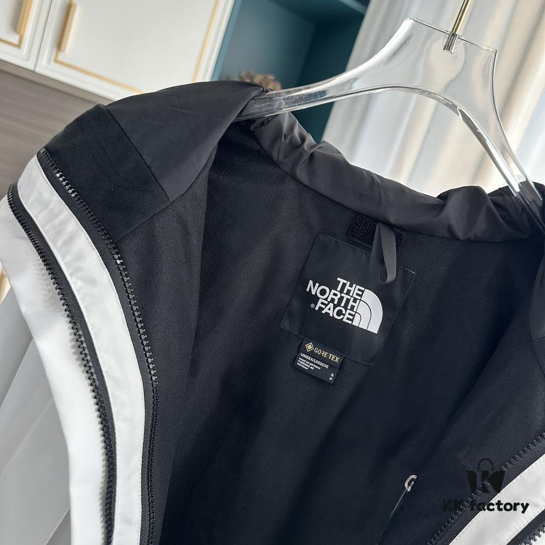 Premium Original The North Face 1990 Gore-Tex Two-Tone White Classic Waterproof Jacket