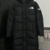 THE NORTH FACE NEVER STOP EXPLORING Series Long-Length Down Jacket - Unisex Workwear Style with Hood, Waterproof and Windproof Fabric, 800 Fill Power White Goose Down
