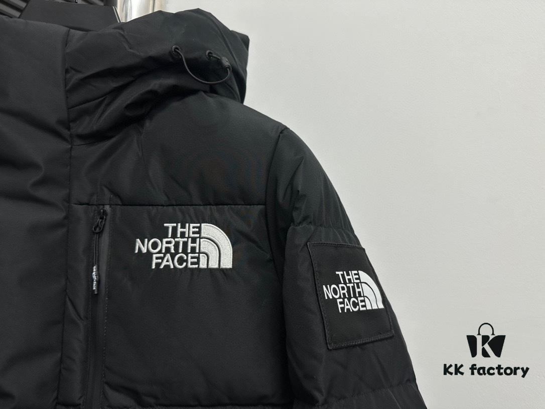 THE NORTH FACE NEVER STOP EXPLORING Series Long-Length Down Jacket - Unisex Workwear Style with Hood, Waterproof and Windproof Fabric, 800 Fill Power White Goose Down