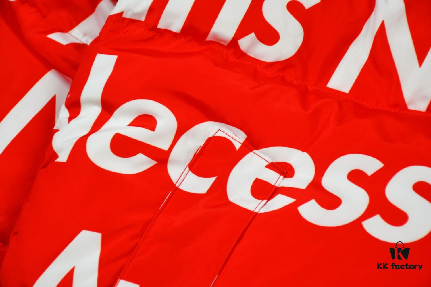 Supreme x The North Face TNF 15FW By Any Means Collaboration Down Jacket (Full Alignment Letters) with Hidden Hood