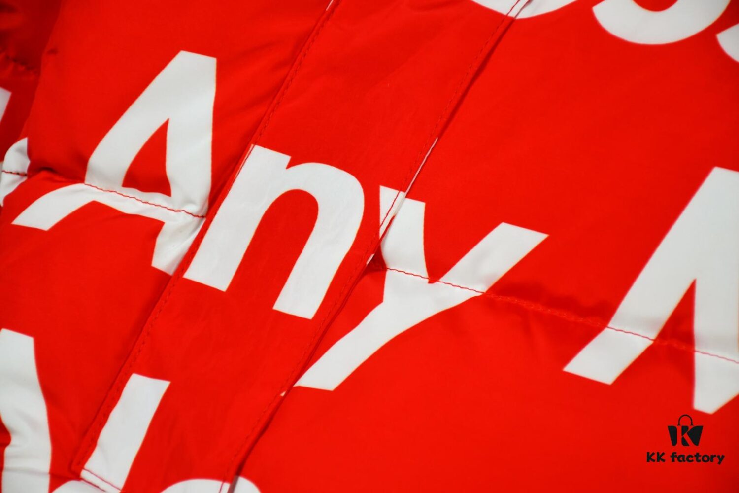 Supreme x The North Face TNF 15FW By Any Means Collaboration Down Jacket (Full Alignment Letters) with Hidden Hood