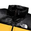 Supreme x The North Face 17FW Leather Nuptse Jacket - Premium Down Puffer with Genuine Leather