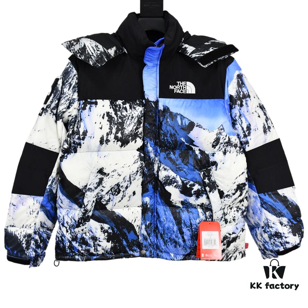 Supreme x THE NORTH FACE 17FW Mountain Baltoro Jacket - Snow Mountain Down Jacket, MAX/Top Version, Exclusive Online High-Quality ZP Player Designated Version
