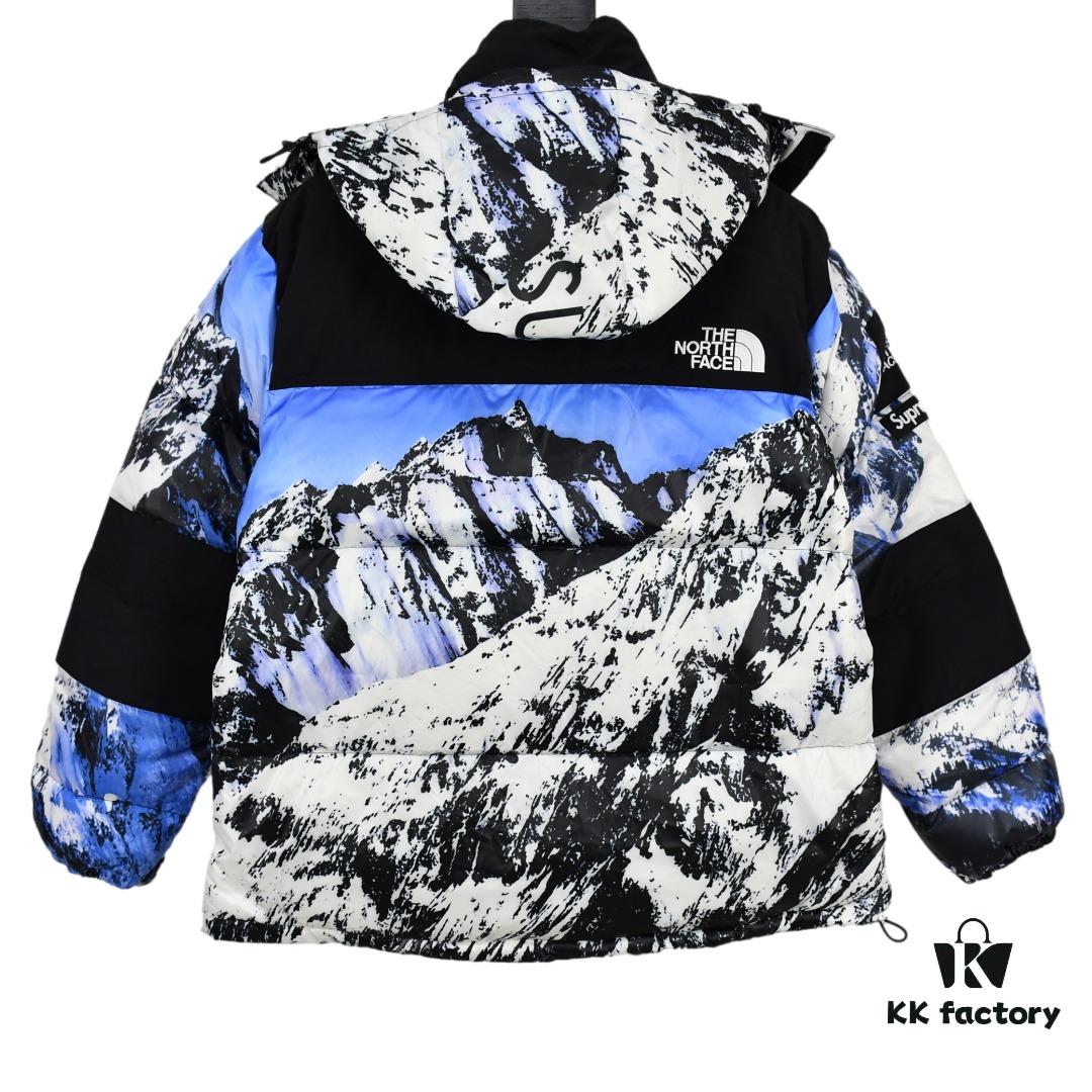 Supreme x THE NORTH FACE 17FW Mountain Baltoro Jacket - Snow Mountain Down Jacket, MAX/Top Version, Exclusive Online High-Quality ZP Player Designated Version