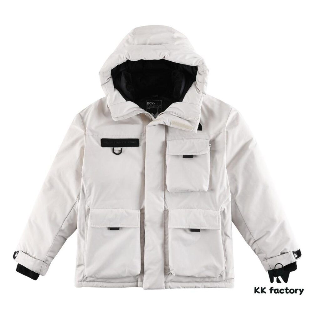 High-End Version Korean The North Face TNF Workwear Hooded Insulated Down Jacket
