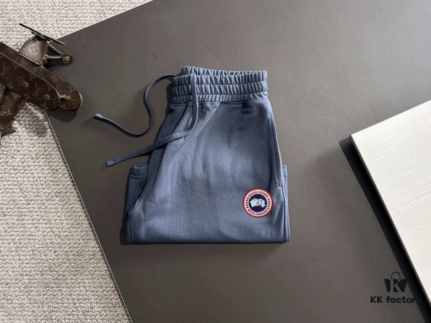 High-End CANADA GOOSE 2025 Spring/Summer New Casual Elastic Waist Loose Dyed Short Pants