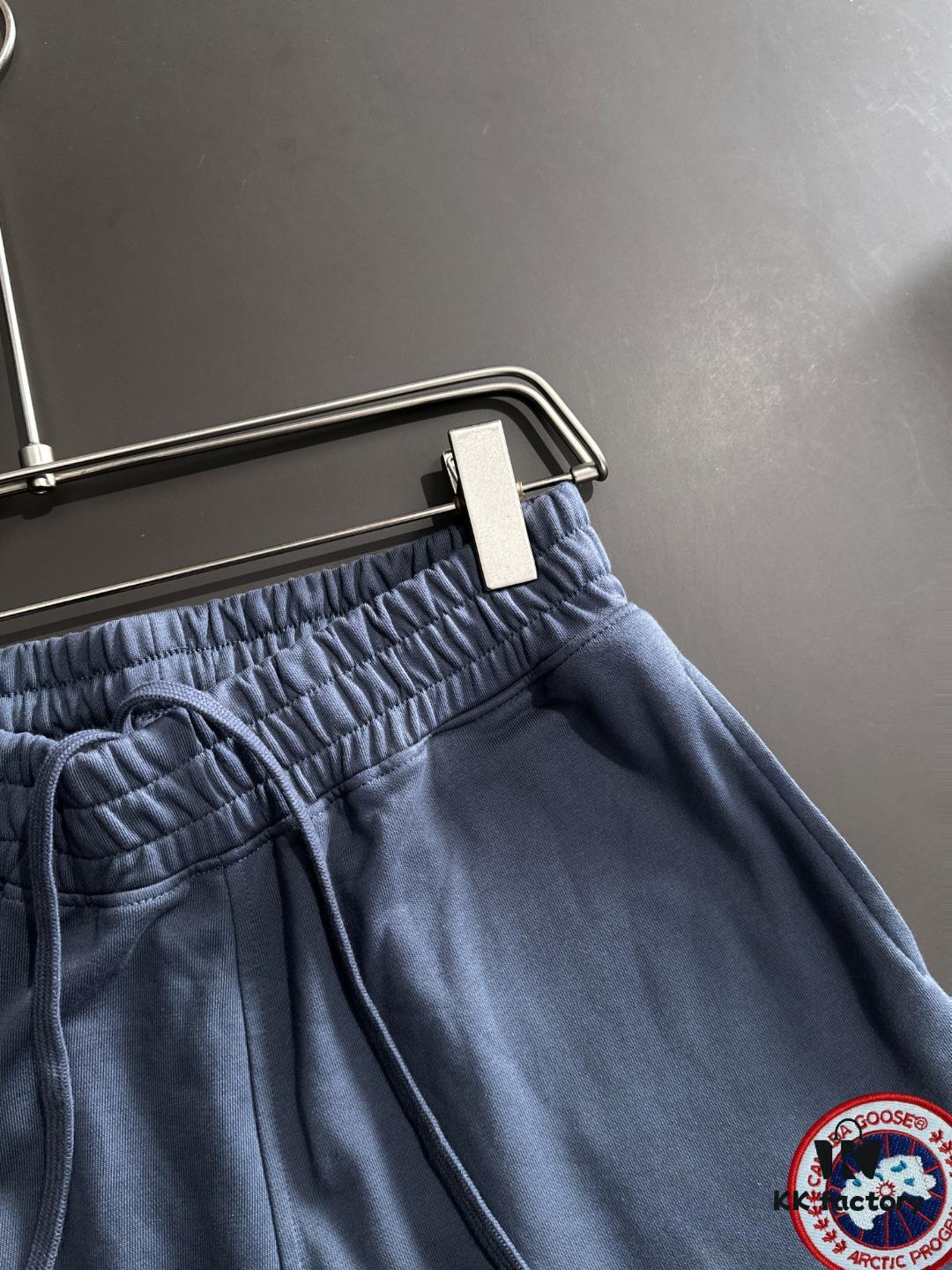 High-End CANADA GOOSE 2025 Spring/Summer New Casual Elastic Waist Loose Dyed Short Pants