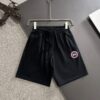High-End CANADA GOOSE 2025 Spring/Summer New Elastic Waist Casual Solid Loose Shorts