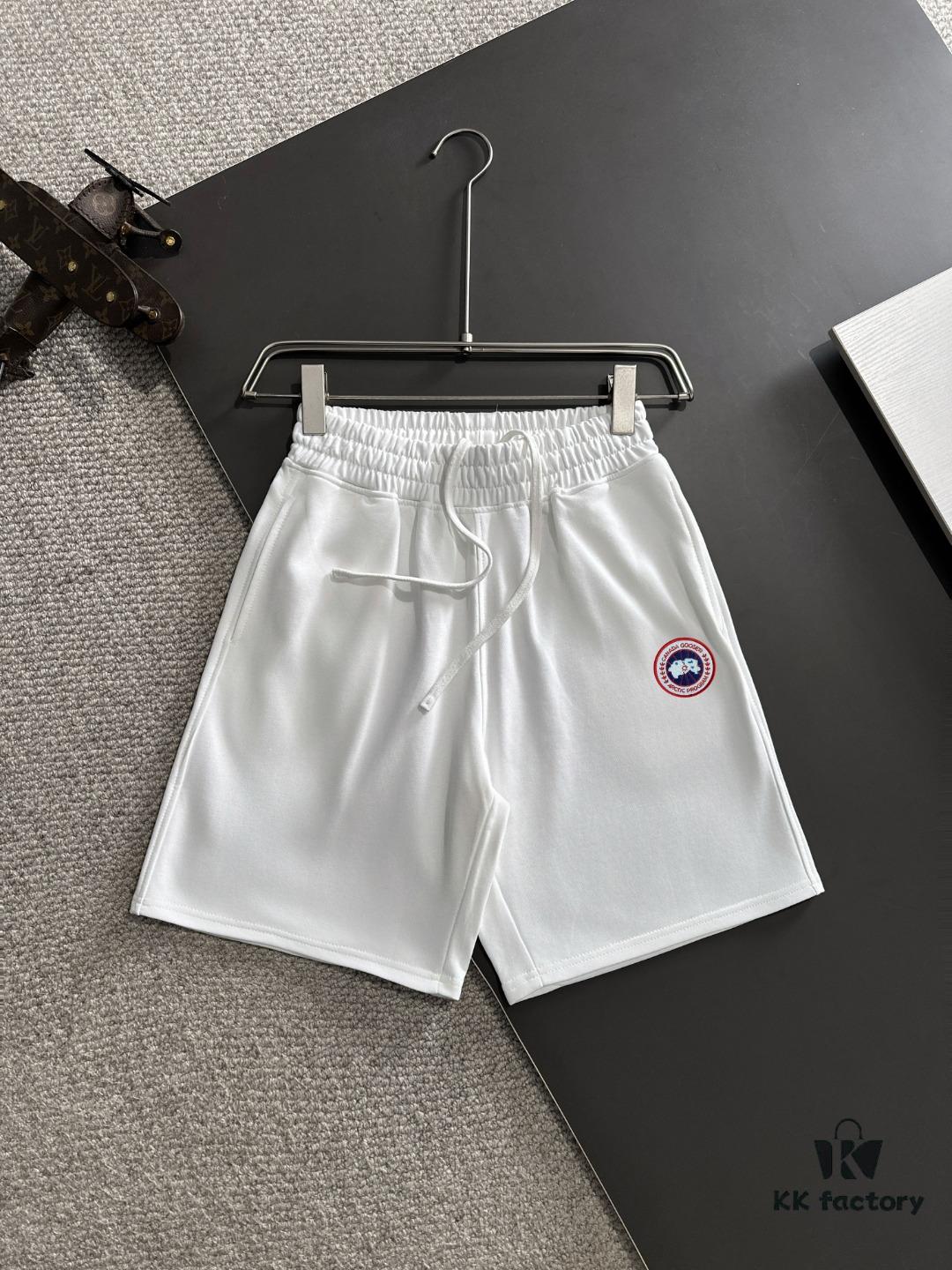 CANADA GOOSE 2025 Spring/Summer New Arrival Casual Loose Solid Color Shorts with Elastic Waistband