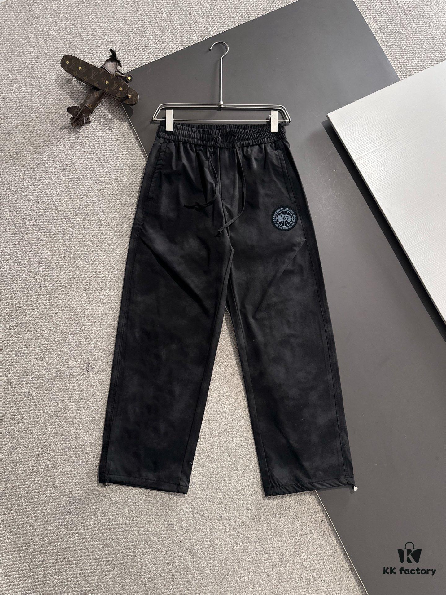 Canada Goose 2025 Spring/Summer New Elastic Waist Casual Pants, Lightweight Custom Counter Fabric, Highly Breathable and Comfortable, Exquisite Details, Brand-Inspired Design Concept Reflecting High Quality, Soft and Smooth Touch