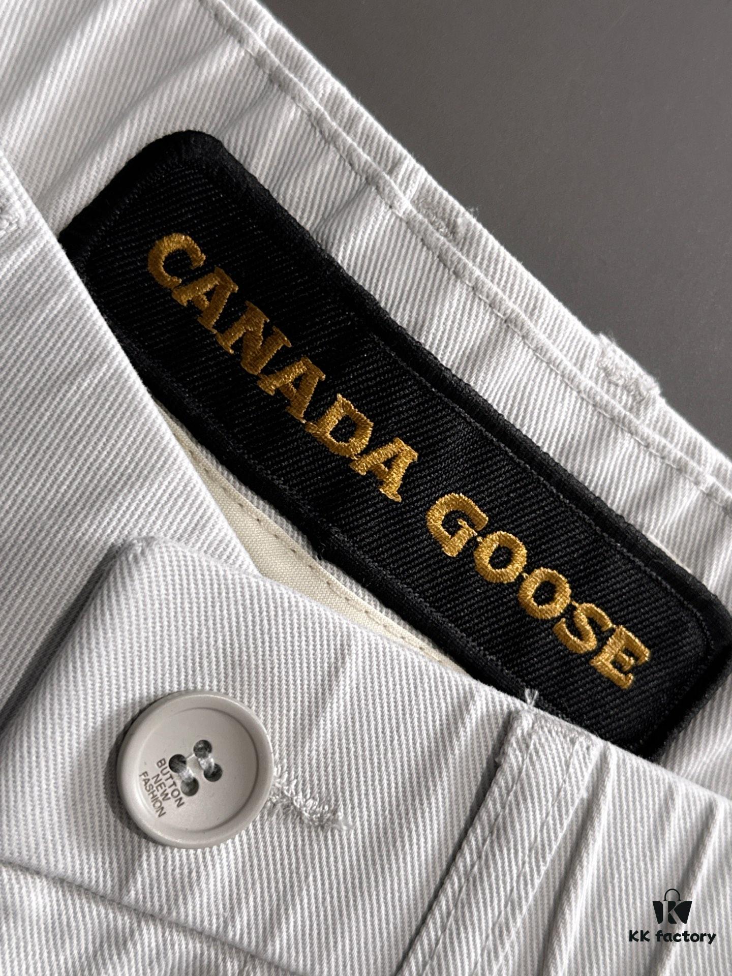 Canada Goose 2025 Spring/Summer New Elastic Waist Casual Pants, Lightweight Custom Fabric Designed for Breathability and Comfort, Exquisite Details, Premium Brand Design Concept, Soft and Smooth Touch