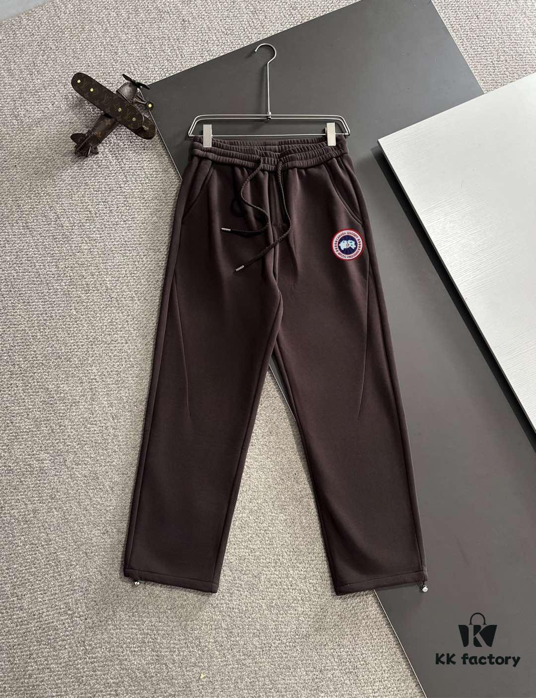 Next-Day Shipping Big Goose 2024 Autumn/Winter New Elastic Waist Casual Pants, Fleece-Lined and Thickened, Premium Custom Fabric, Breathable and Comfortable, Exquisite Details, Brand-Inspired Design Concept Reflecting High Quality, Soft and Smooth Touch
